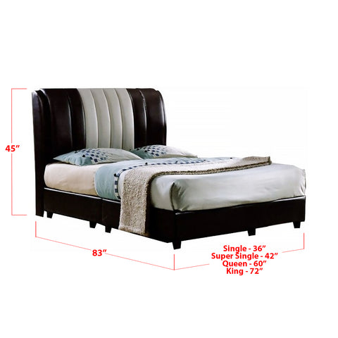 Image of Furnituremart Jacee leather bed base