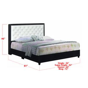 Furnituremart Jacques leather upholstered bed frame