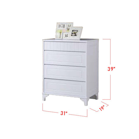 Image of Furnituremart Jean Series Korean Style bedside chest of drawers