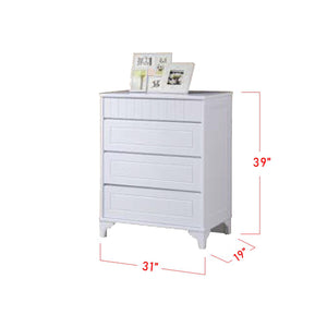 Furnituremart Jean Series Korean Style bedside chest of drawers