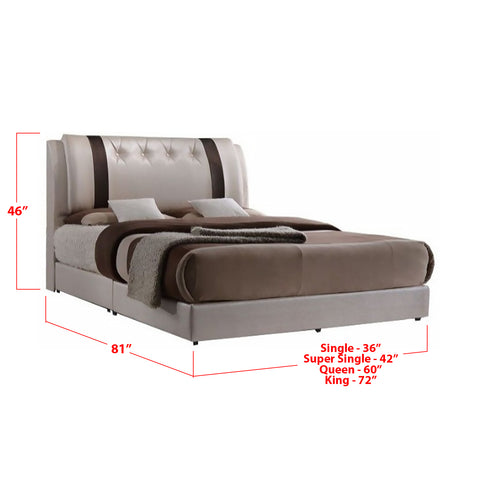 Image of Furnituremart Jennis designer wooden bed