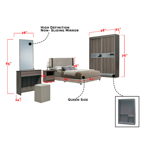 Image of Furnituremart Jerome Bedroom Set