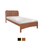 Kerry Wooden Bed Frame Cherry, And Walnut In Super Single Size-Bed Frame-Furnituremart.sg