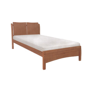 Kerry Wooden Bed Frame Cherry, And Walnut In Super Single Size-Bed Frame-Furnituremart.sg