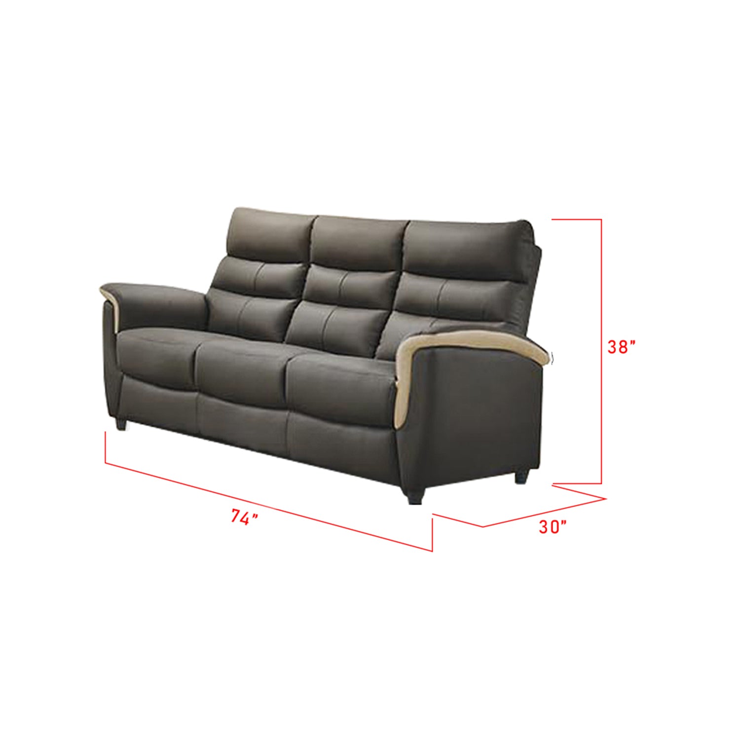 Khloe 2/3 Seater Faux Leather Sofa 5 Colours-Sofa-Furnituremart.sg