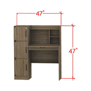 Furnituremart Kier study table with shelf