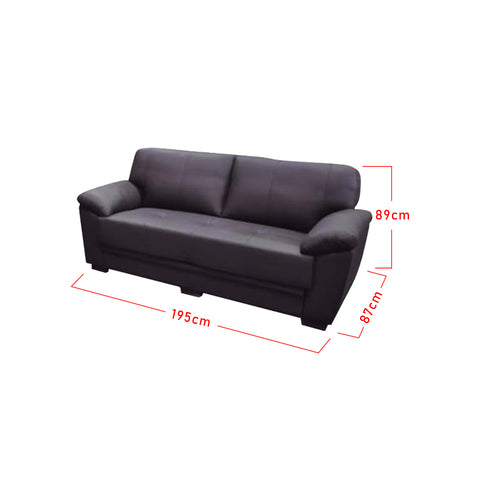 Image of Kinsley 2/ 3 Seater Half Genuine Cowhide Leather Sofa in 6 Colours-Recliner Sofa/ Armchair-Furnituremart.sg