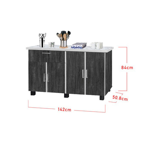 Image of Furnituremart Korene kitchen storage cabinets