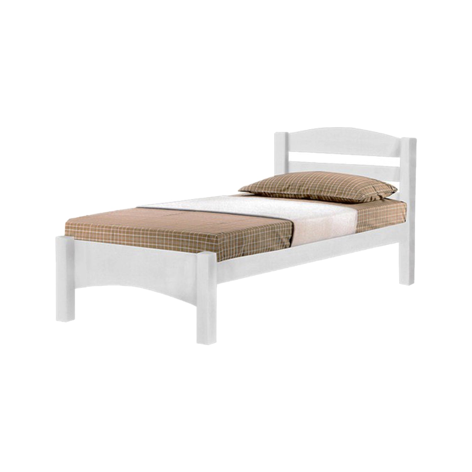 Kylin Wooden Bed Frame White, Cherry, and Walnut In Super Single Size-Bed Frame-Furnituremart.sg