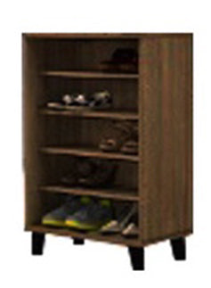 Image of Peony Shoe Cabinet In Dark Brown