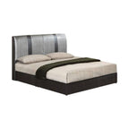 Furnituremart Lachlan leather and wood bed frame