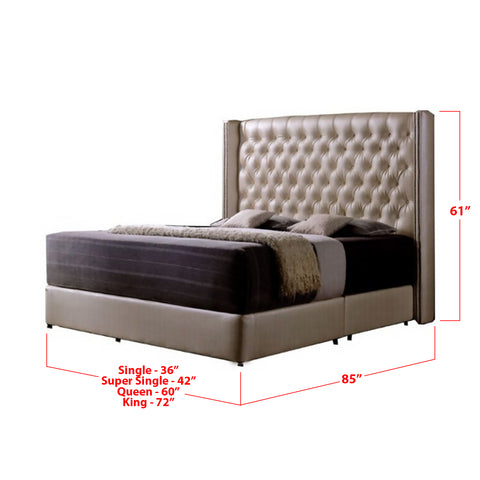 Image of Furnituremart Lainey pu leather bed