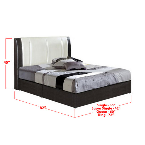 Image of Furnituremart Lalu solid wood platform bed