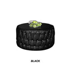 Lavigne Faux Leather Coffee Table In Dark Brown, Black, and Beige-Coffee Table-Furnituremart.sg
