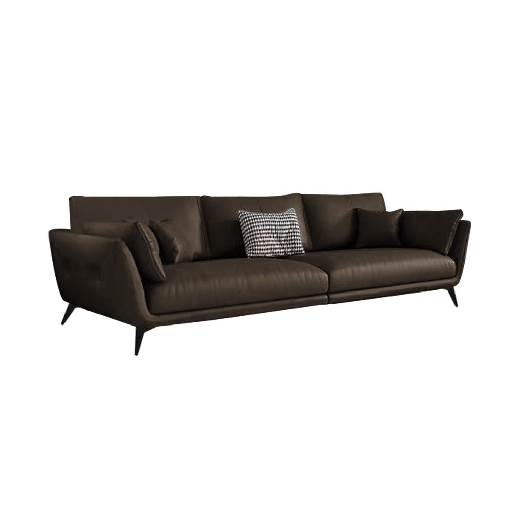 Aspen 1/2/3/4 Seater Fabric / Faux Leather Sofa with Ottoman in 8 Colors