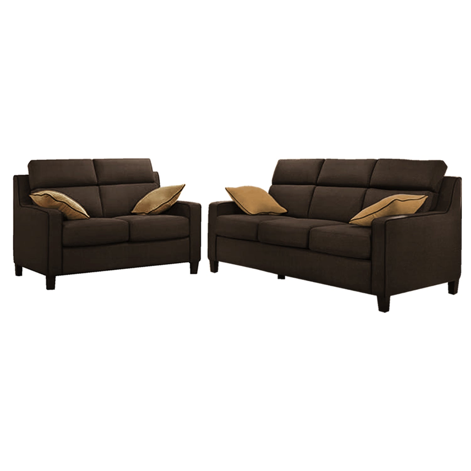 Kim Series 2/3 Seater Fabric Sofa With OttomanIn 4 Colours-Sofa-Furnituremart.sg