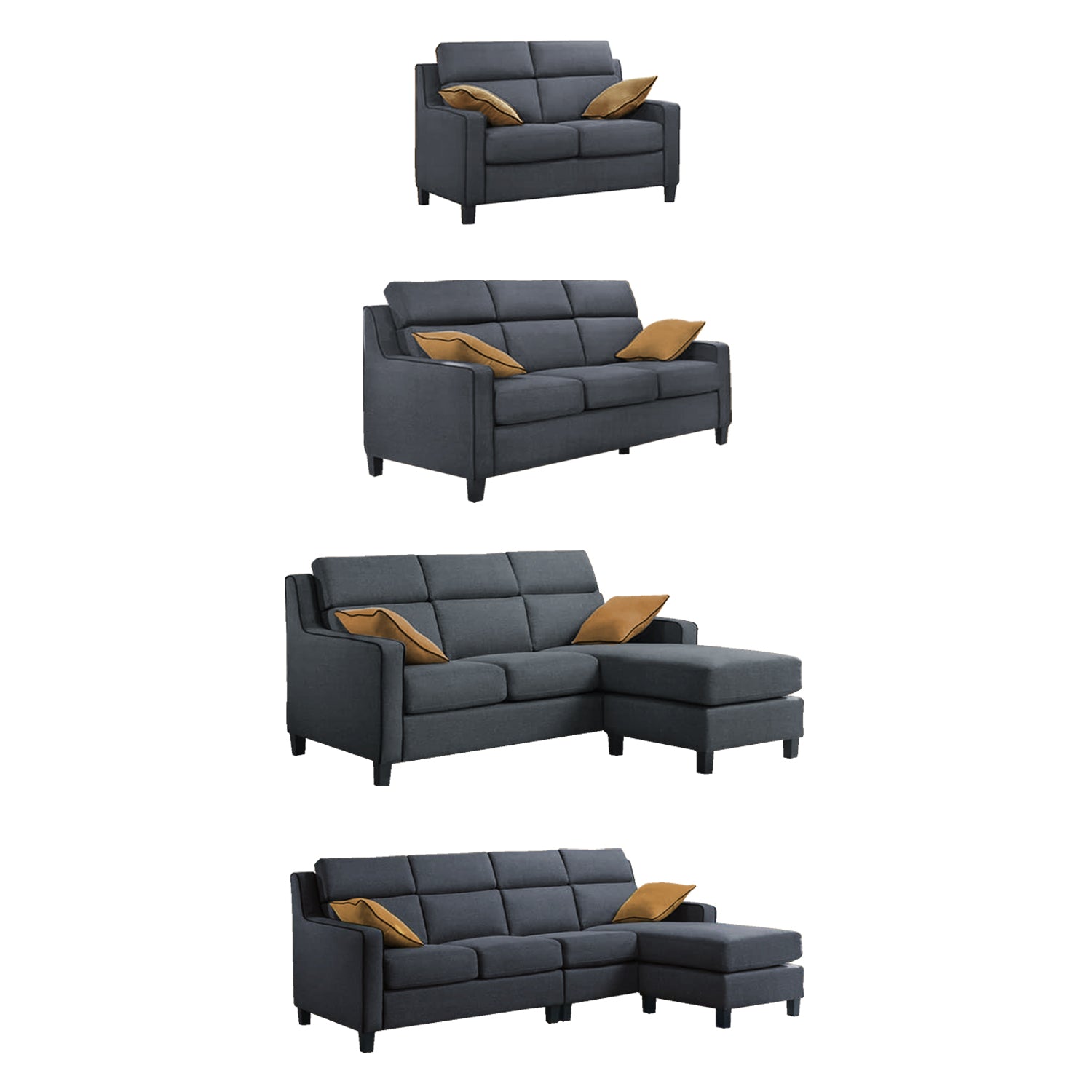 Kim l shaped couch