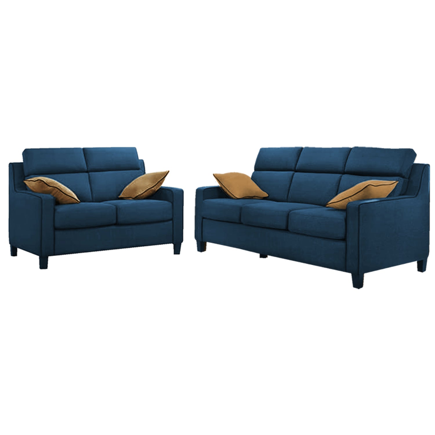 Kim Series 2/3 Seater Fabric Sofa With OttomanIn 4 Colours-Sofa-Furnituremart.sg