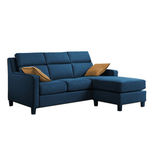 Kim Series 2/3 Seater Fabric Sofa With OttomanIn 4 Colours-Sofa-Furnituremart.sg