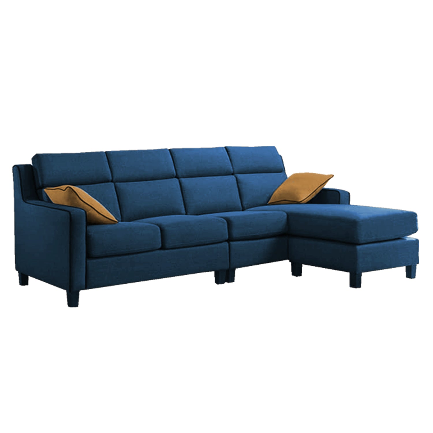 Kim Series 2/3 Seater Fabric Sofa With OttomanIn 4 Colours-Sofa-Furnituremart.sg