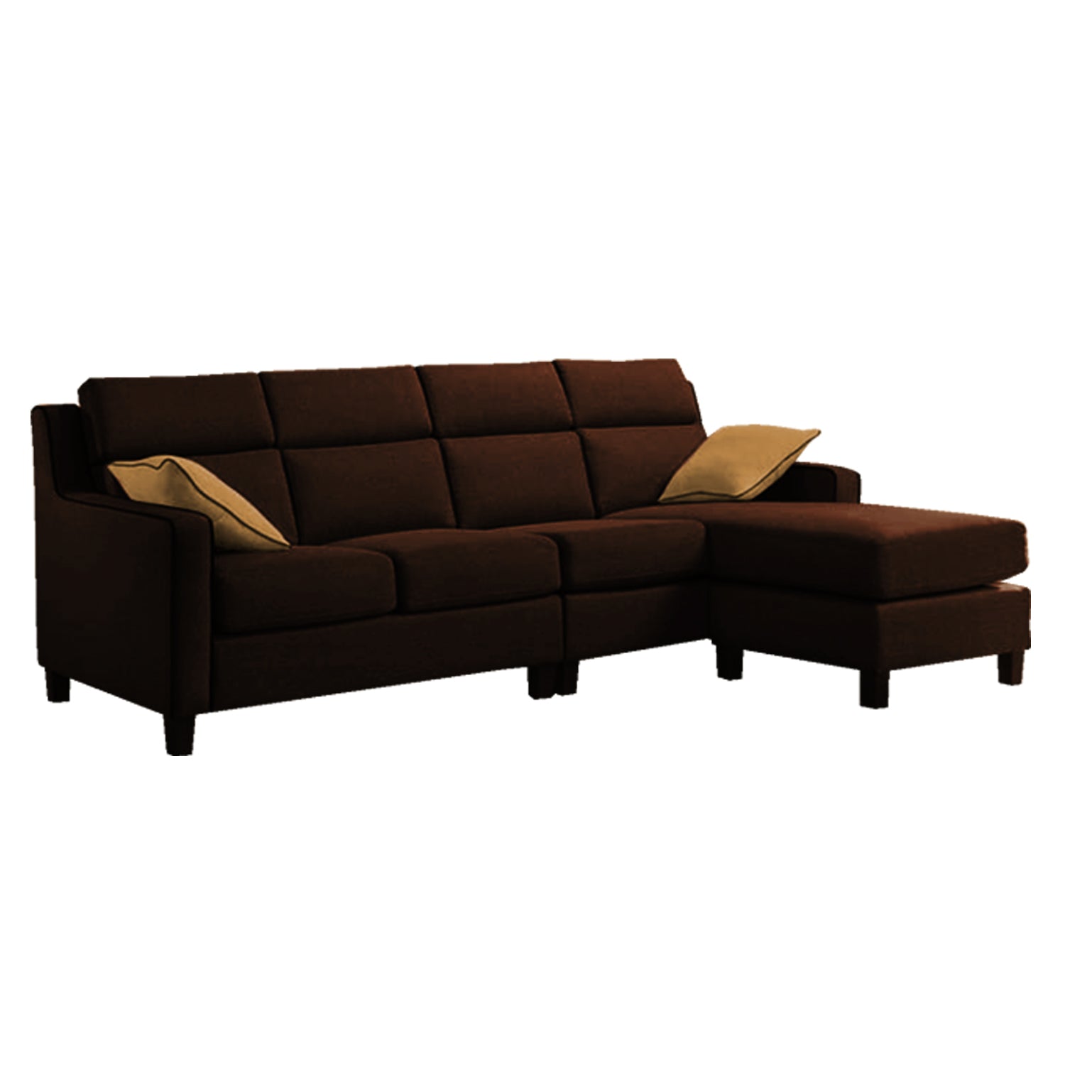 Kim Series 2/3 Seater Fabric Sofa With OttomanIn 4 Colours-Sofa-Furnituremart.sg