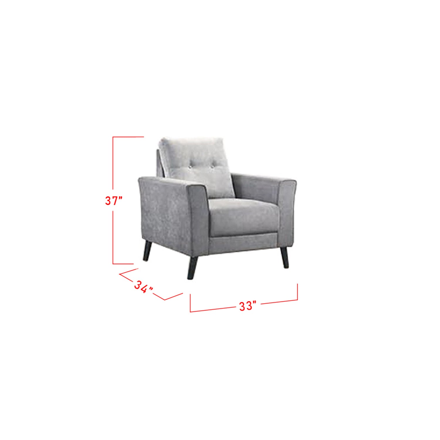 Lucielle 1/2/3 Seater Faux Leather/Fabric Sofa With Ottoman In 4 Colours-Sofa-Furnituremart.sg