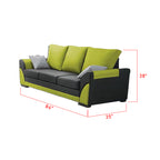 Lylah 1/2/3 Seater Fabric Sofa With Chaise in 4 Colours-Sofa-Furnituremart.sg
