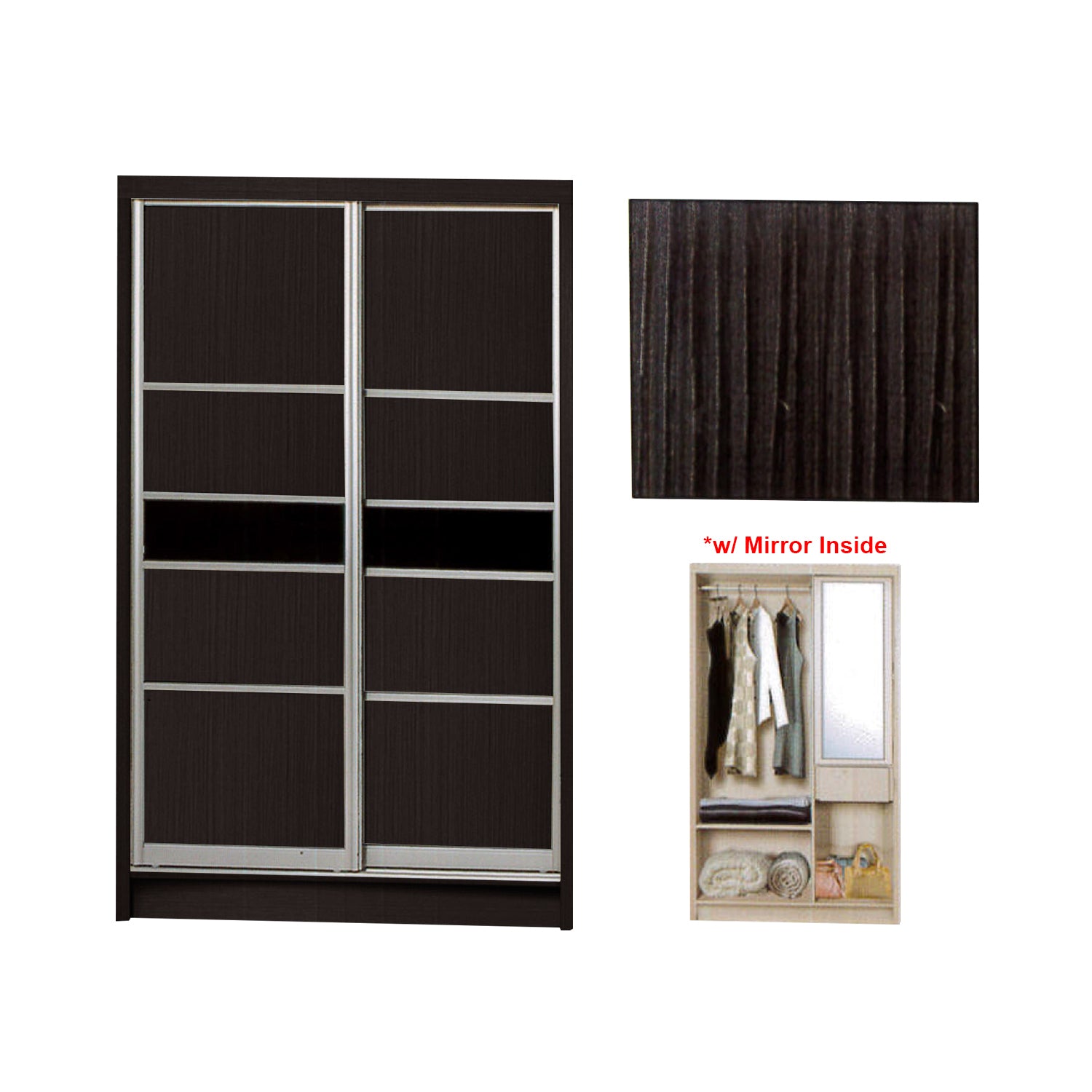 Selah Series 2 2-Door Sliding Door Wardrobe