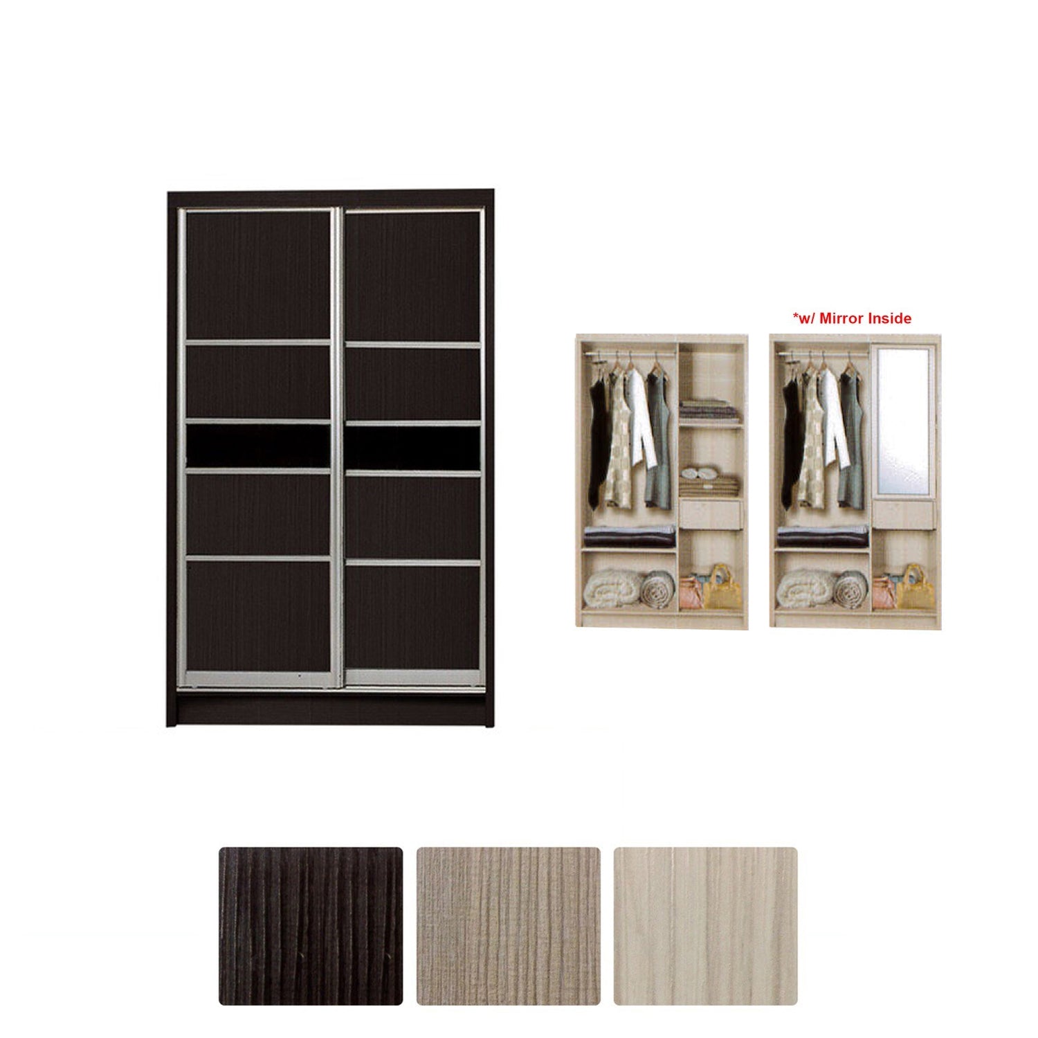 Selah Series 2 2-Door Sliding Door Wardrobe