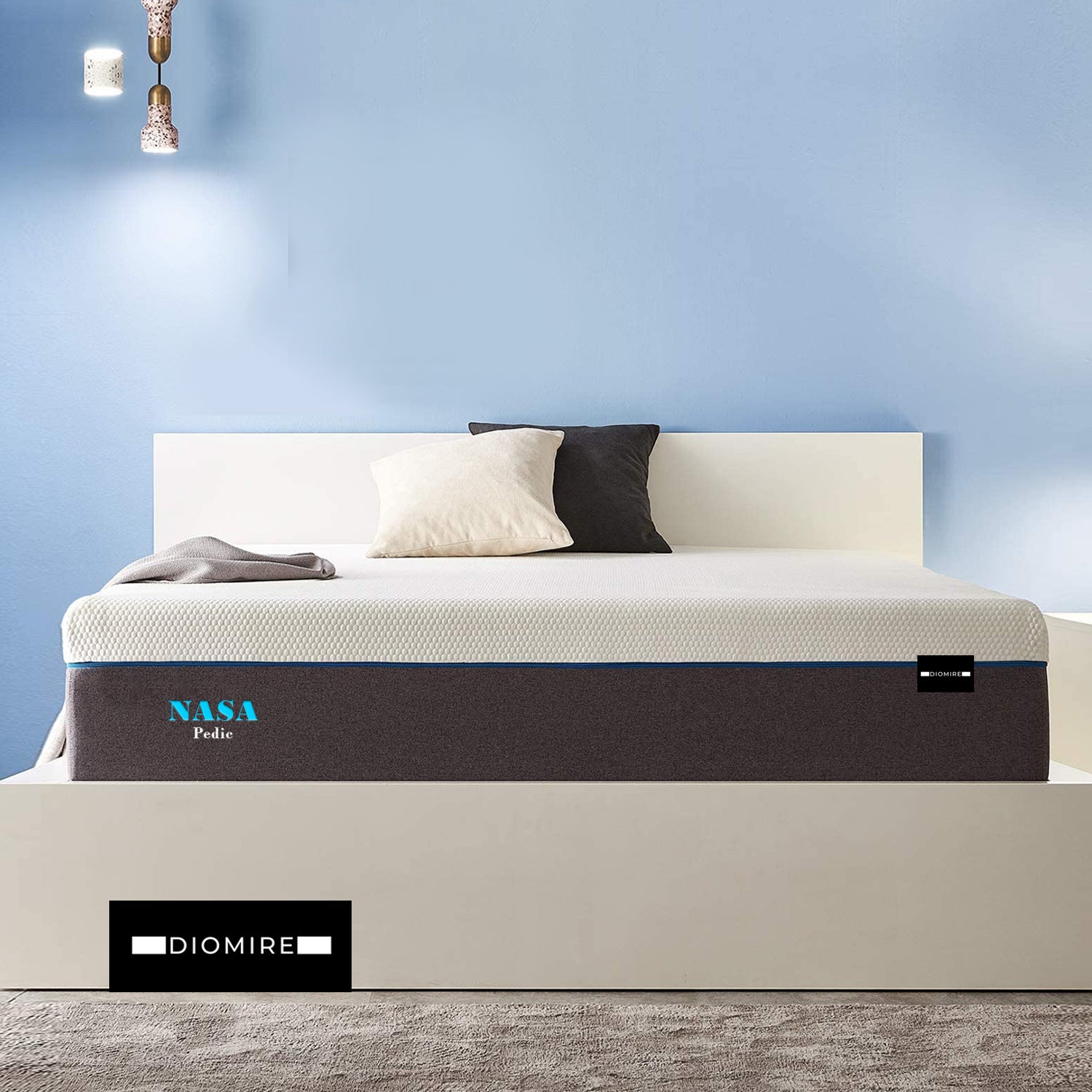 Diomire 10" NASA Pedic Gel Memory Foam Mattress. All Sizes Available