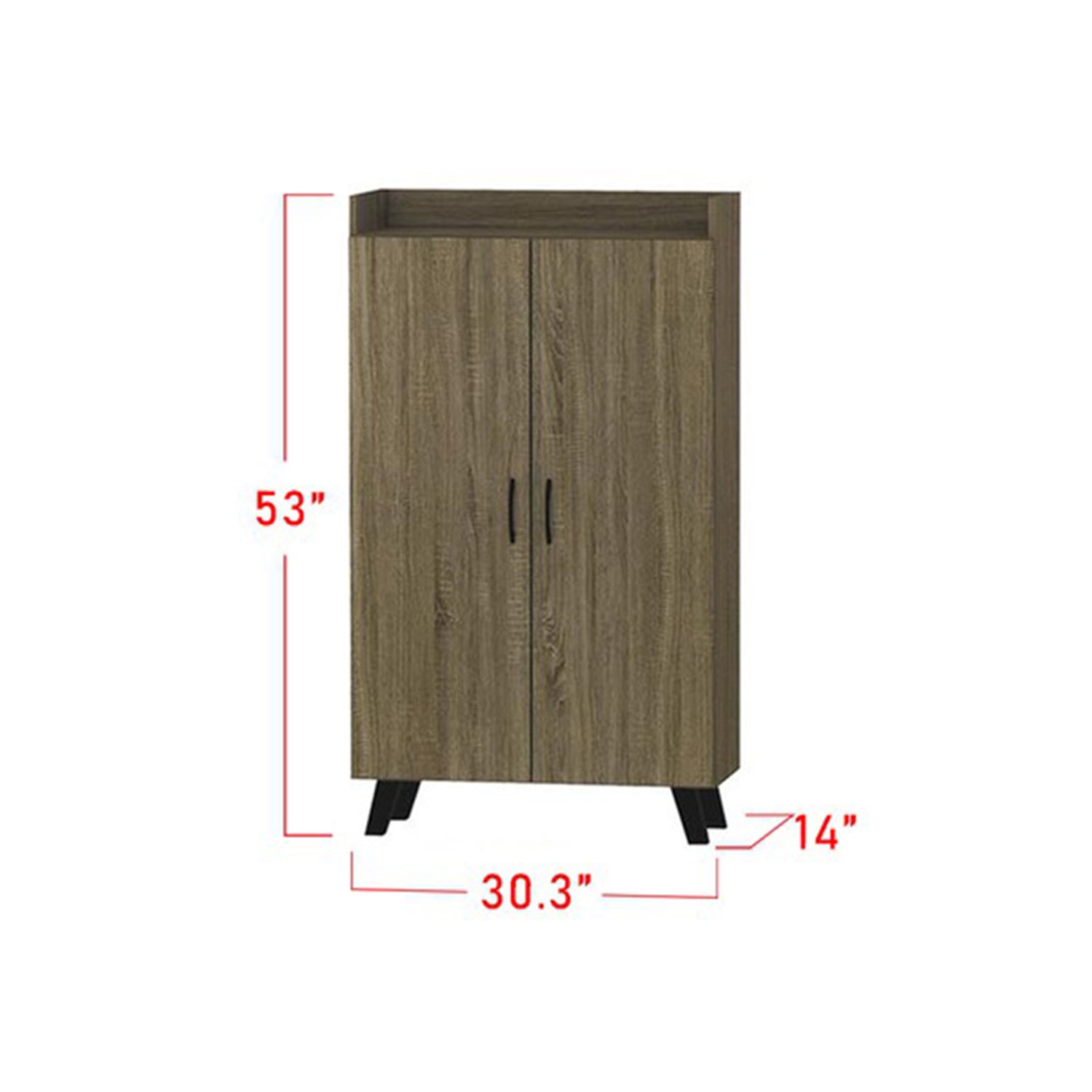 Furnituremart Miami shoe cabinet with doors
