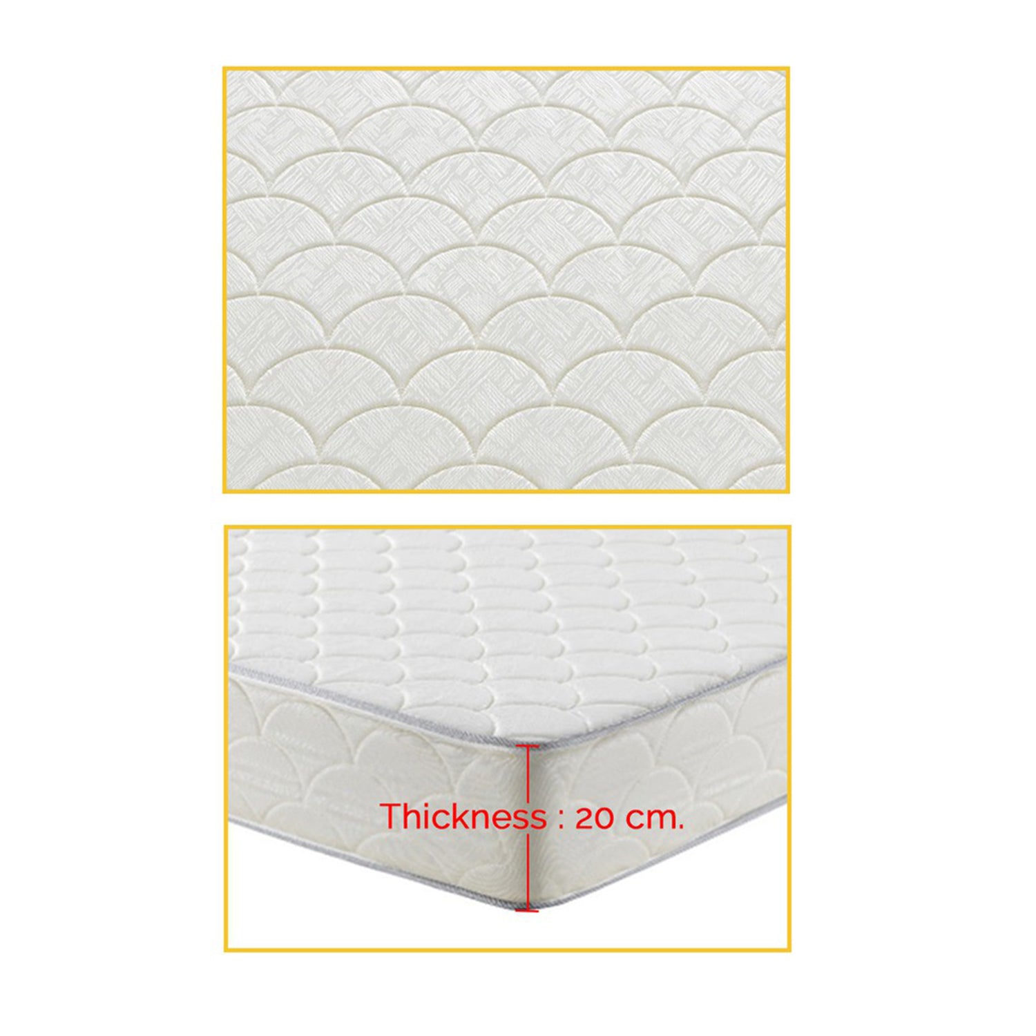 Naga Fabric Platform Divan + 8" Orthopedic Foam Mattress Dark Grey In Single, Super Single, Queen, And King Size-Bedframe + Mattress-Furnituremart.sg