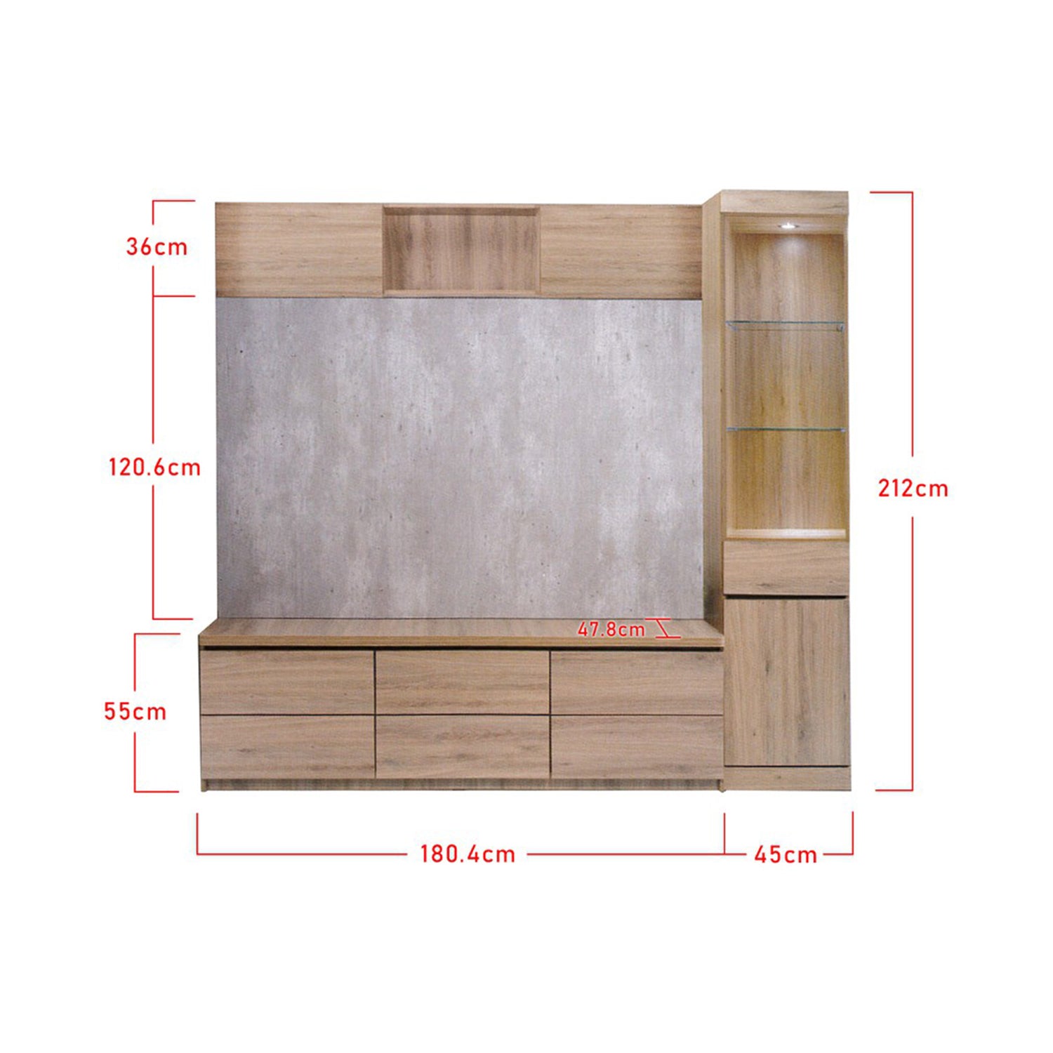 Furnituremart Neve floating tv stand