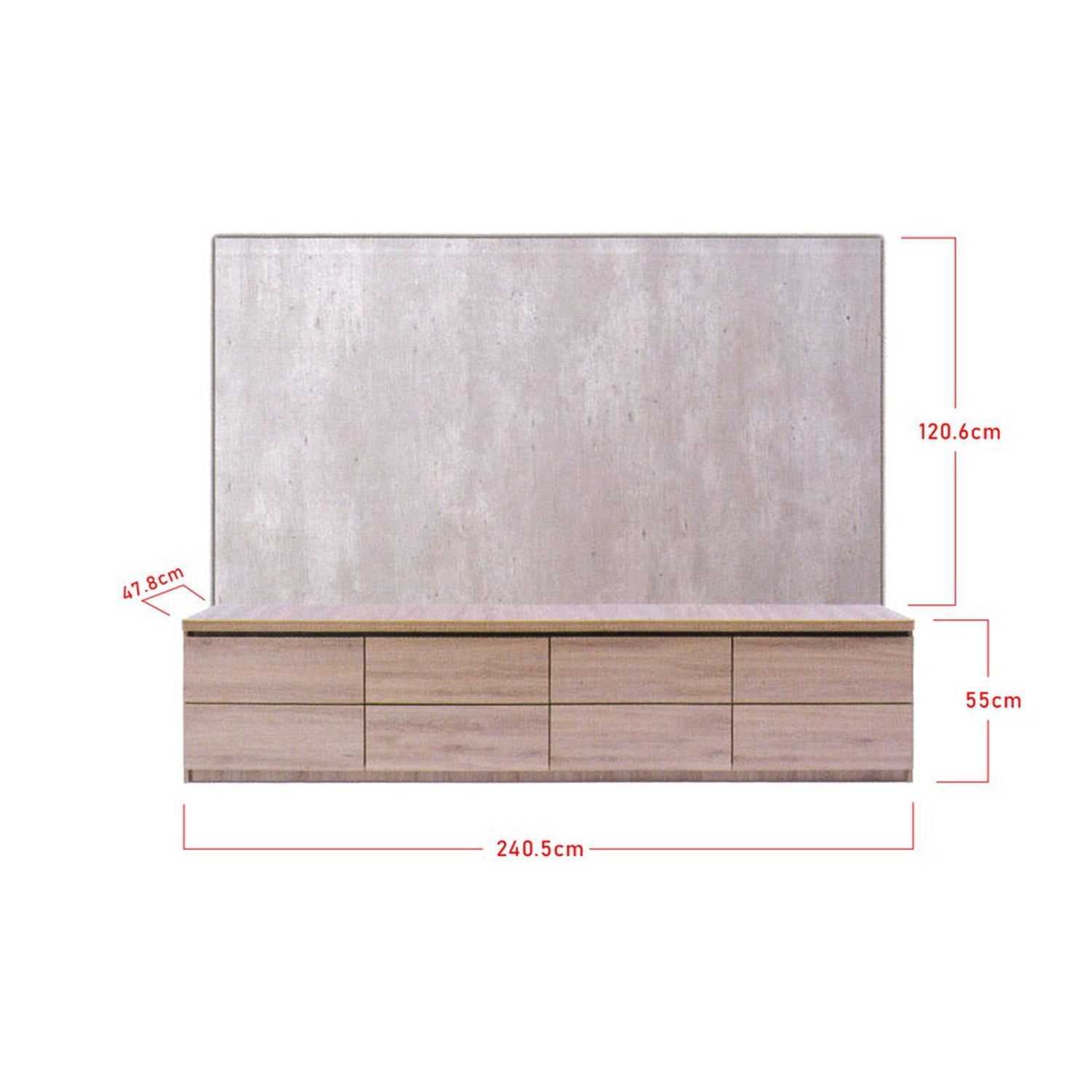 Furnituremart Niana floating tv stand