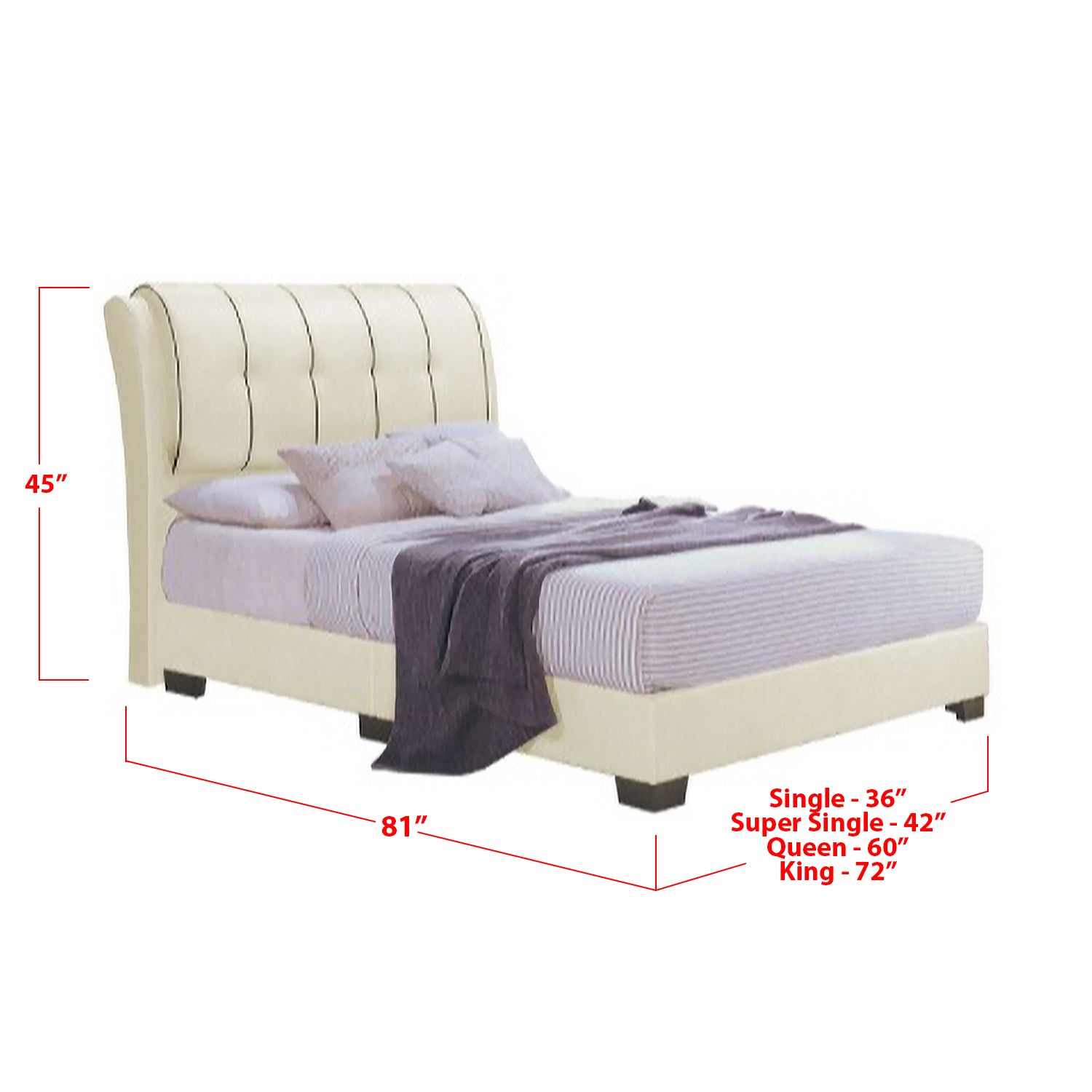 Furnituremart Nicola solid wood bed frame