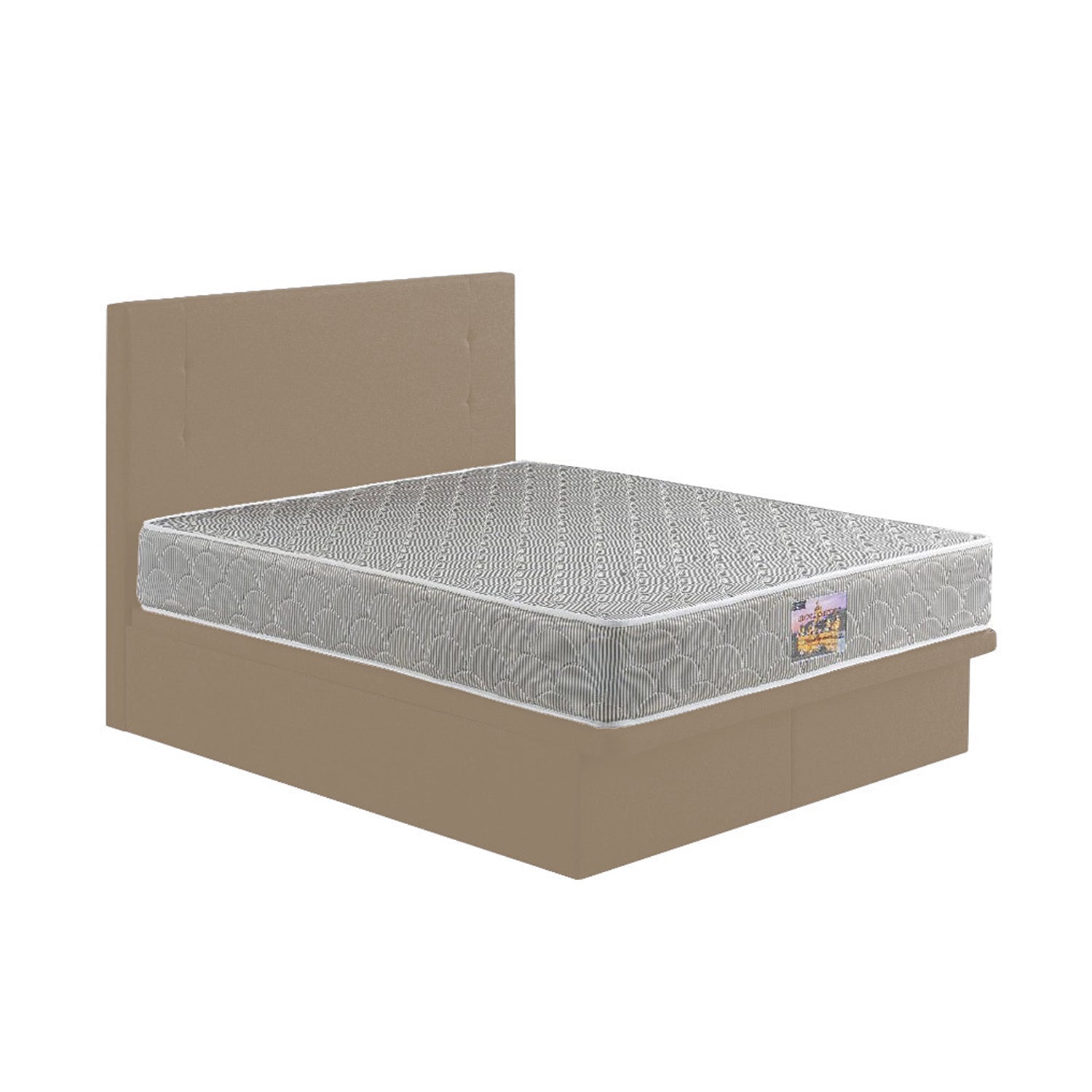 Nivie Series Leather Storage Divan Beige In Single, Super Single, Queen, and King Size