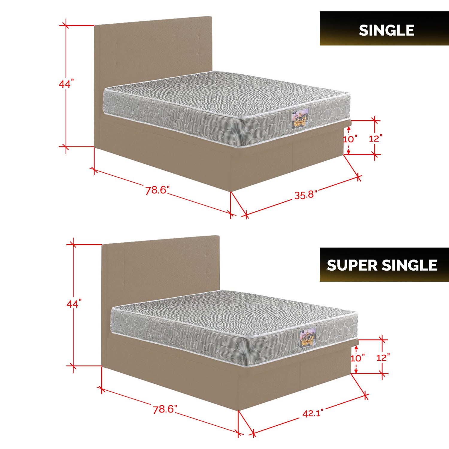 Furnituremart Nivie Series king size divan with storage