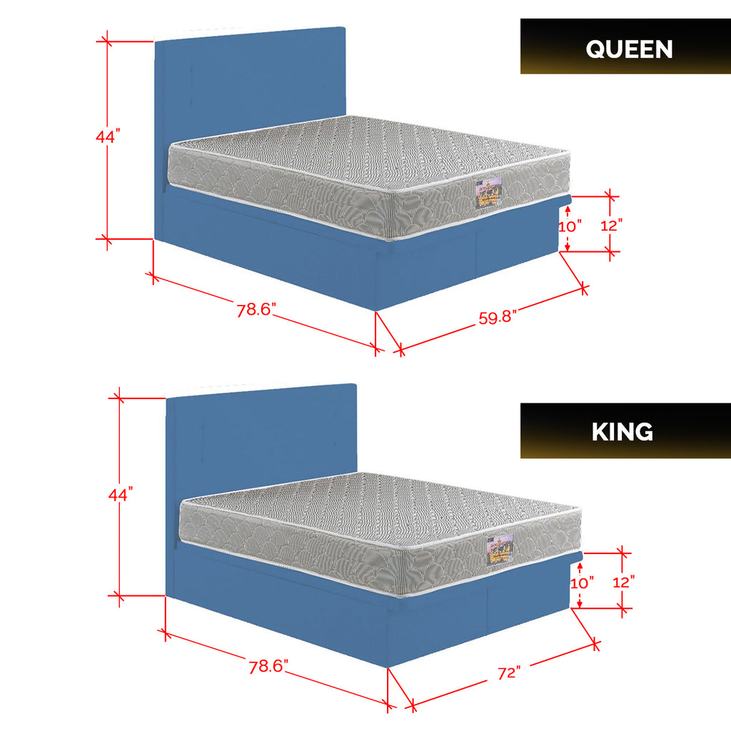 Nivie Series Fabric /Leather Storage Divan In Single, Super Single, Queen, and King Size-Bed Frame-Furnituremart.sg