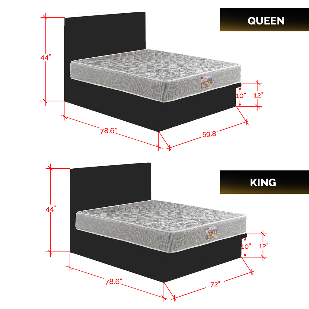 Nivie Series Fabric /Leather Storage Divan In Single, Super Single, Queen, and King Size-Bed Frame-Furnituremart.sg