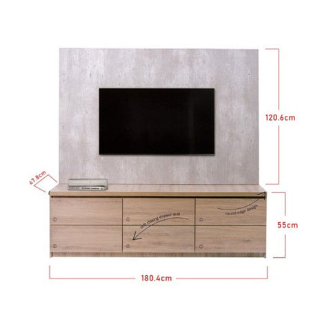 Image of Furnituremart Nyla floating tv stand