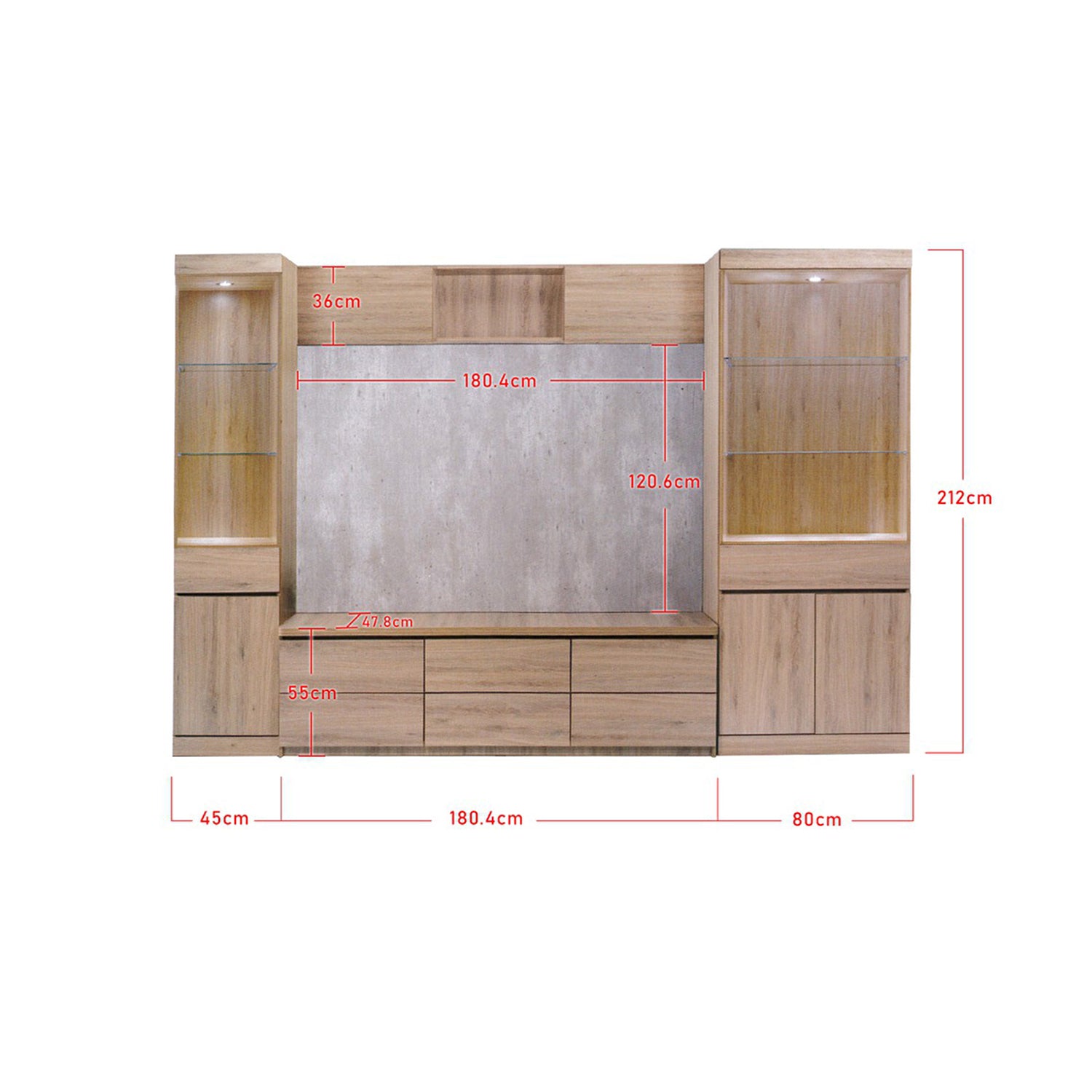 Furnituremart Nyx wall mounted tv unit