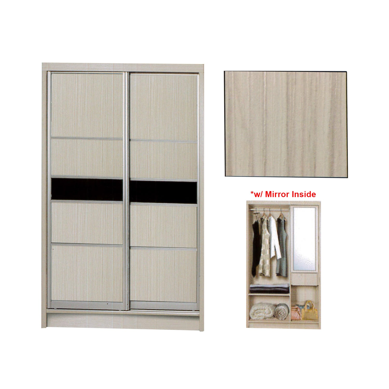 Selah Series 2 2-Door Sliding Door Wardrobe