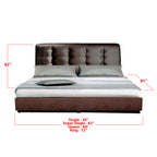 Furnituremart Ollie modern leather bed frame