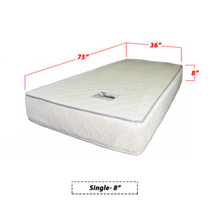 Ortho Foam HD Foam Mattress White In Single, Super Single, Queen and King Size-Mattress-Furnituremart.sg