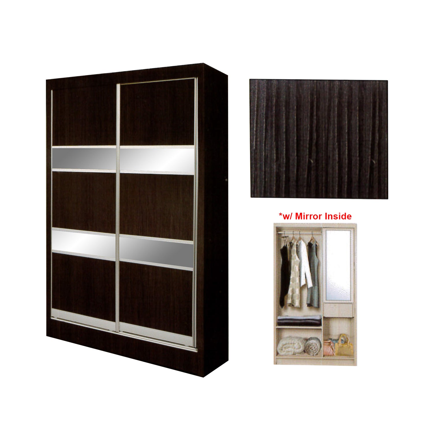 Selah Series 3 2-Door Sliding Door Wardrobe