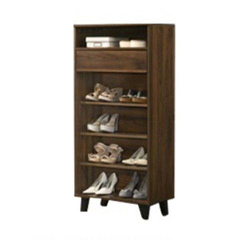 Image of Peony Shoe Cabinet with Shelves /Gliding Drawer /Open Storage