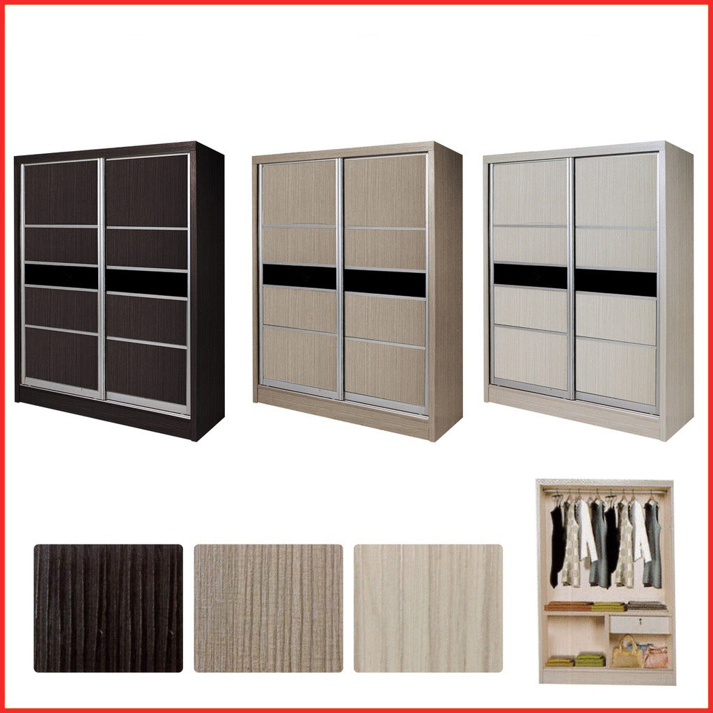 Cielo Series 3 2-Door Sliding Door Wardrobe Multicompartment