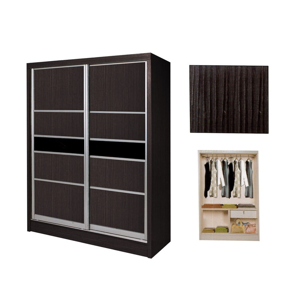 Cielo Series 3 2-Door Sliding Door Wardrobe Multicompartment