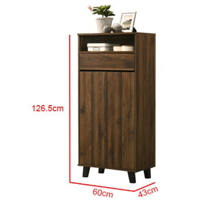 Peony Shoe Cabinet with Shelves /Gliding Drawer /Open Storage