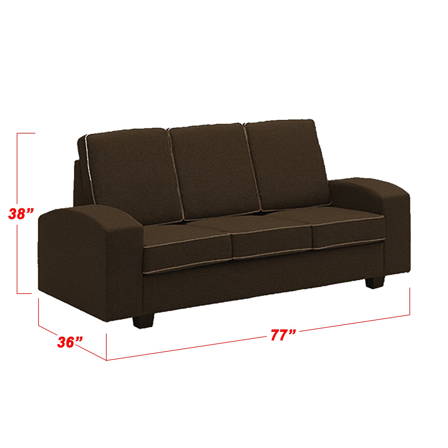 Paige 1/2/3 Seater Fabric Sofa In 3 Colours-Furnituremart.sg